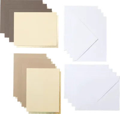 Cricut Cut-Away Cards Neutrals A2 (10,8 cm x 14 cm) 8er-Pack