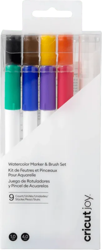 Cricut Joy Aquarellmarker und Pinsel 9er-Pack 1,0 mm