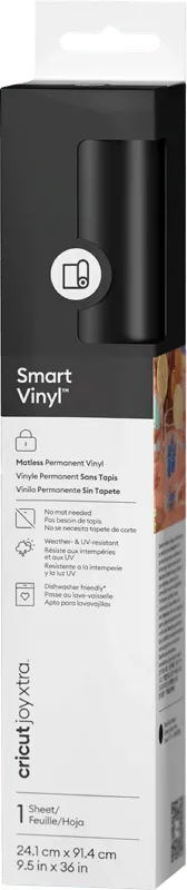 Cricut Joy Xtra Smart Vinyl Permanent 24x91cm Schwarz