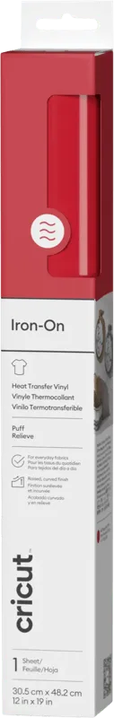 Cricut Puff Iron-on Rot 30,5 x 48,3 cm