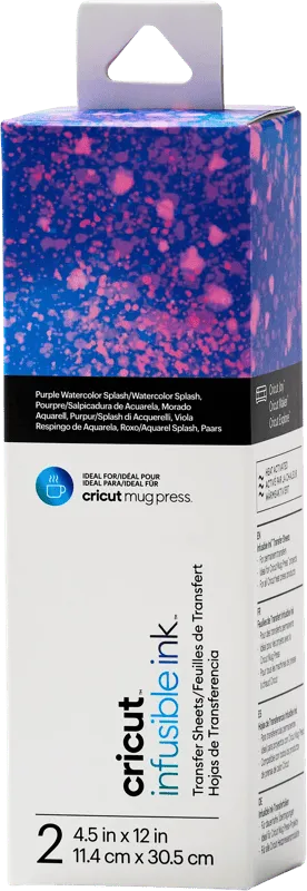 Transferfolien Circuit Infusible Ink 2er-Pack (Aquarel Splash, Lila)