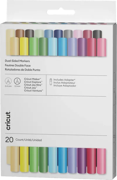 Cricut Doppelseitige Stifte Ultimatives Set (10 Stück) + Adapter