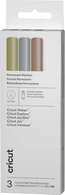 Cricut Permanente Metallic-Stifte 1,0 mm (3er-Set) + Adapter