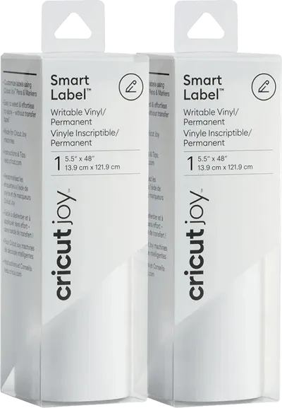 Beschreibbare Etiketten Cricut Joy Smart 14 x 122 Weiß 2er-Pack