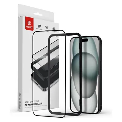 Crong Tempered glass (1 Stk., Apple iPhone 15 Plus, Apple iPhone 16 Plus)