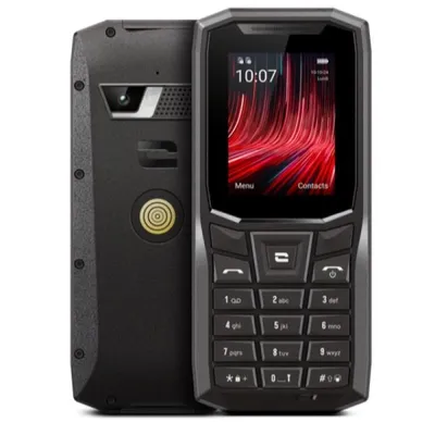Crosscall 4G Dual-SIM-Mobiltelefon IPX8 2MP USB-C-beständig Taschenlampe 1800 mAh Schwarz