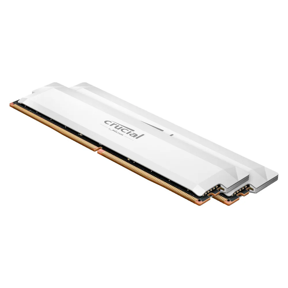 Crucial Pro OC DDR5 6000 MHz 32 GB 2 x 16 GB CL36 Intel XMP 3.0 und AMD EXPO Weiß