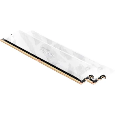 Memoria RAM Crucial Pro CP2K16G64C32U5W 32GB 2x16GB DDR5 6400MHz CL32 Intel XMP AMD EXPO Weiß