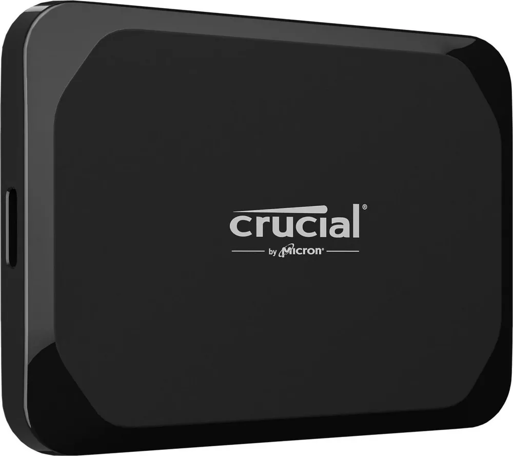 Crucial X9 2TB Mobile tragbare SSD Festplatte USB-C 2000GB externe SSD (2 TB) 1050[ MB/S Lesegeschwindigkeit, 1000 MB/S Schreibgeschwindigkeit, USB-C, USB 3.2 Gen 2, Fallschutz, Plug & Play, Kompakt