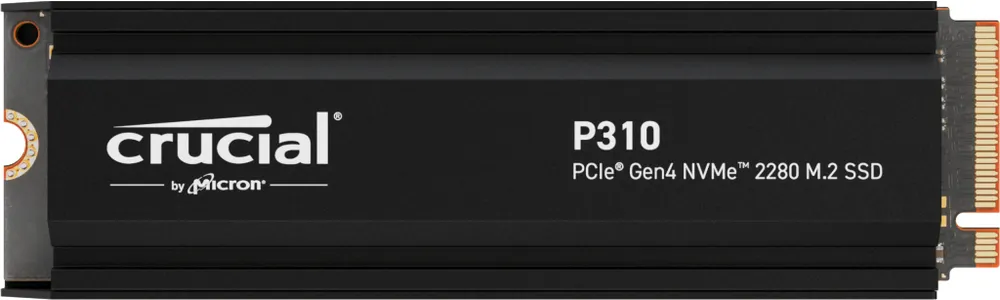 Crucial P310 SSD 1TB | ct1000p310ssd5 | M.2 2280 / M-Key / PCIe 4.0 x4 - Kühlkörper