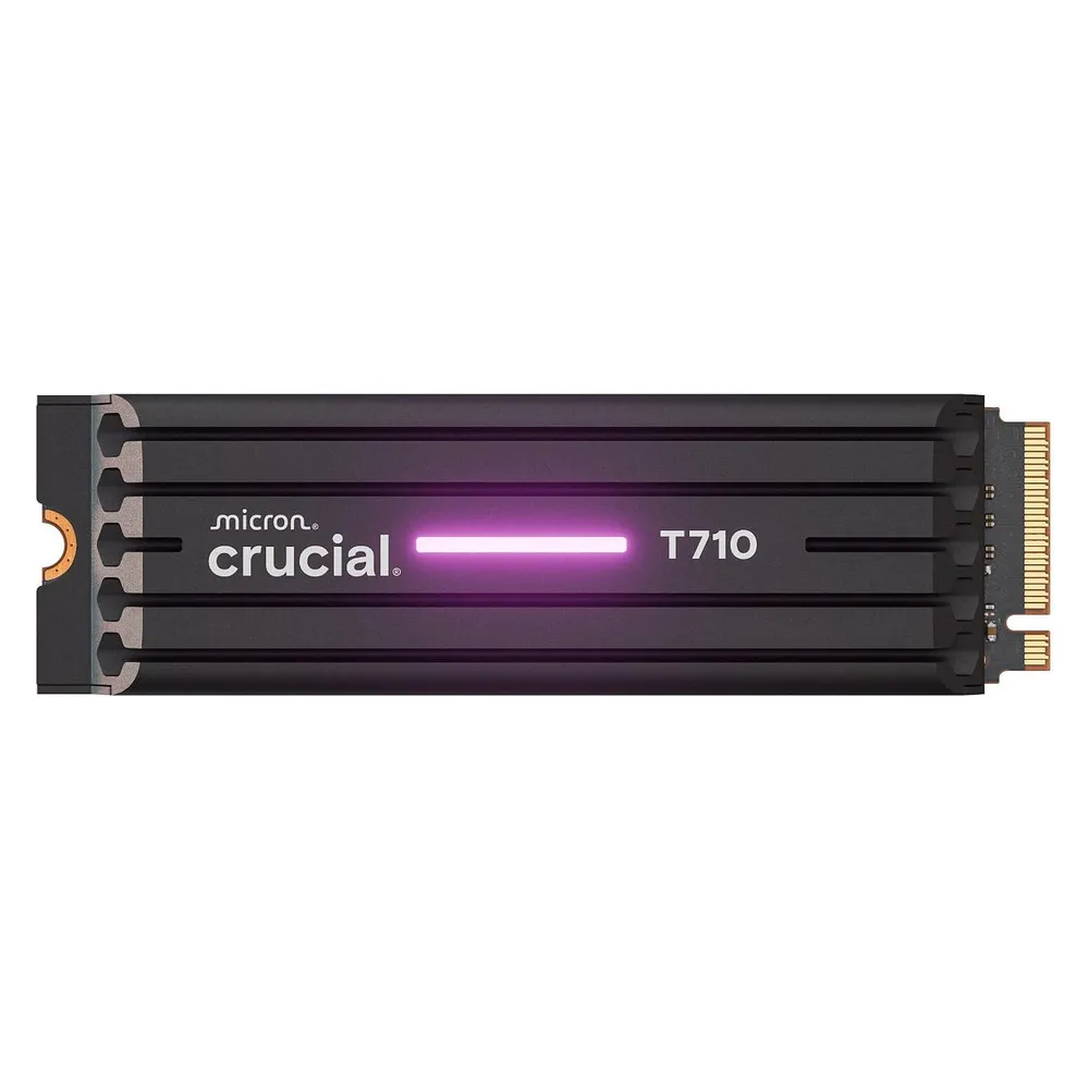 Crucial 1 TB SSD T710 3D-NAND NVMe PCIe M2 Gen5 Heatsink