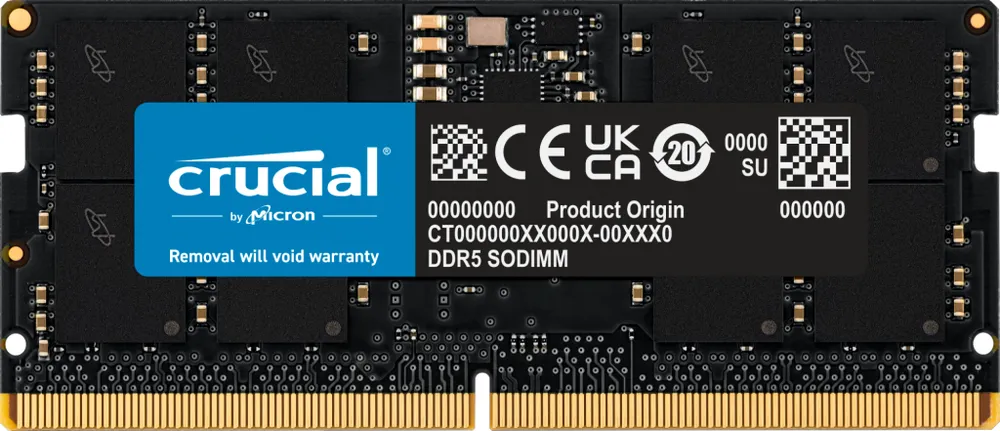 Crucial SO-DIMM 16GB | ct16g48c40s5 | DDR5-4800 - 1RX8