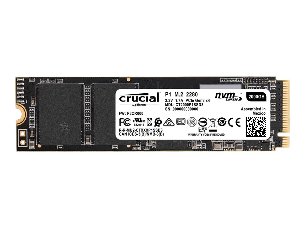 Crucial P1 | ct2000p1ssd8 | SSD - 2 TB