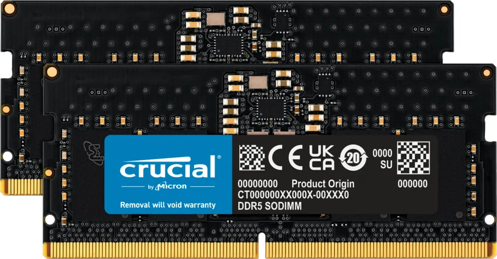 Crucial SO-DIMM 16GB Kit | ct2k8g56c46s5 | DDR5-5600 - 1RX16