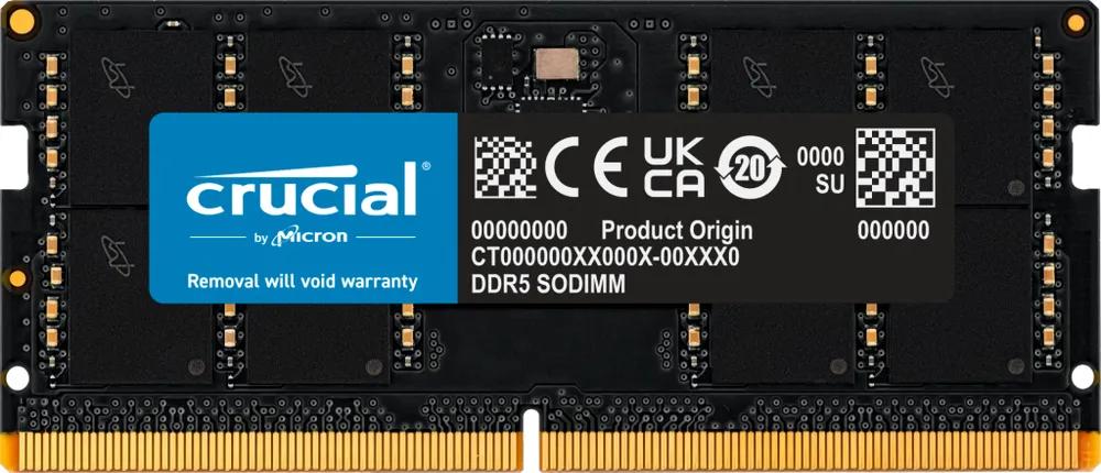 Crucial SO-DIMM 32GB (CT32G48C40S5) | ct32g48c40s5 | 1x 32GB - DDR5-4800