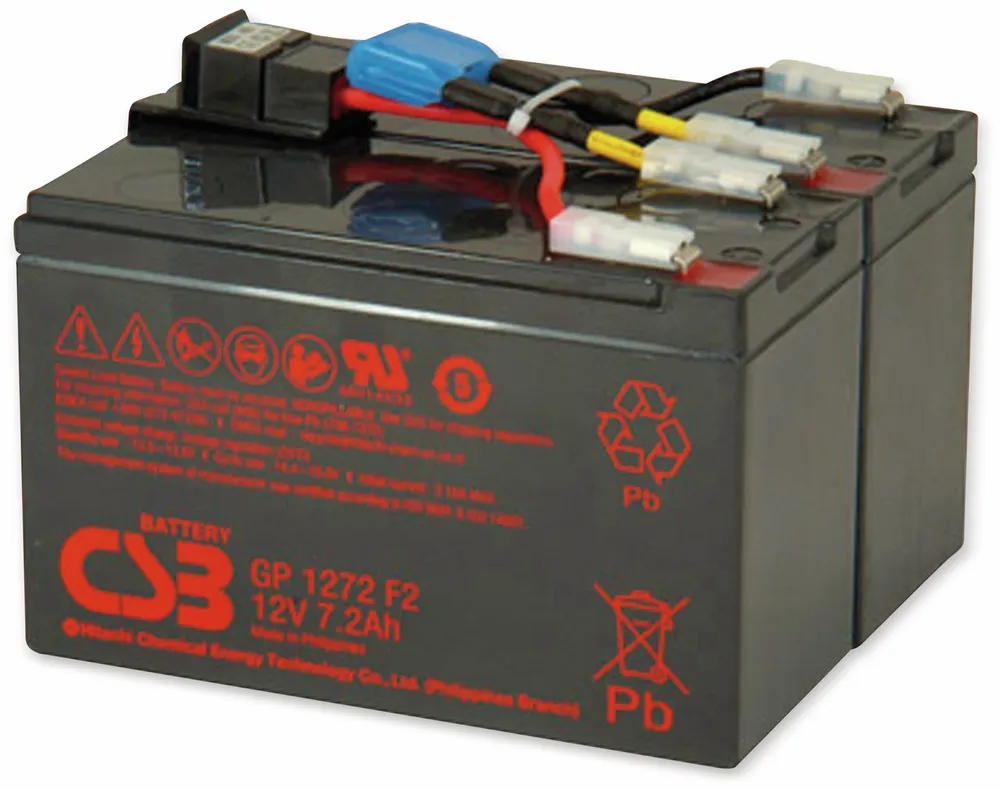 CSB Blei-Akkumulator, 24 V-, 7,2 Ah, geeignet für APC RBC48