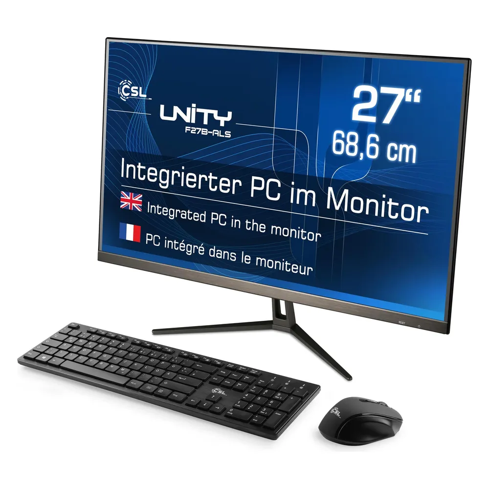 All-in-One PC CSL Unity F27B-ALS Intel Core N200 32GB 1000GB SSD UHD 27" Windows 11 Home