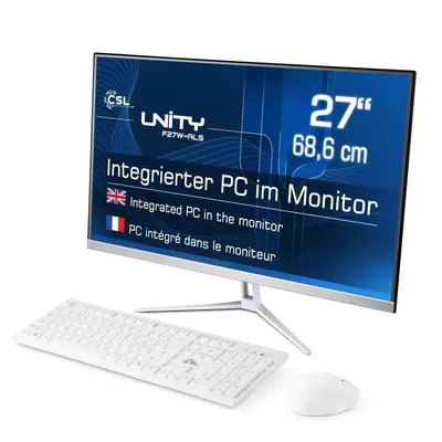 All-in-One PC CSL Unity F27W-ALS Intel N200 8GB 256GB SSD UHD 27" Windows 11 Home