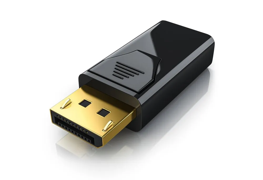 CSL Audio- & Video-Kabel, DisplayPort, HDMI Typ A, DP auf HDMI Adapter mit Audioübertragung, Full HD 1080p