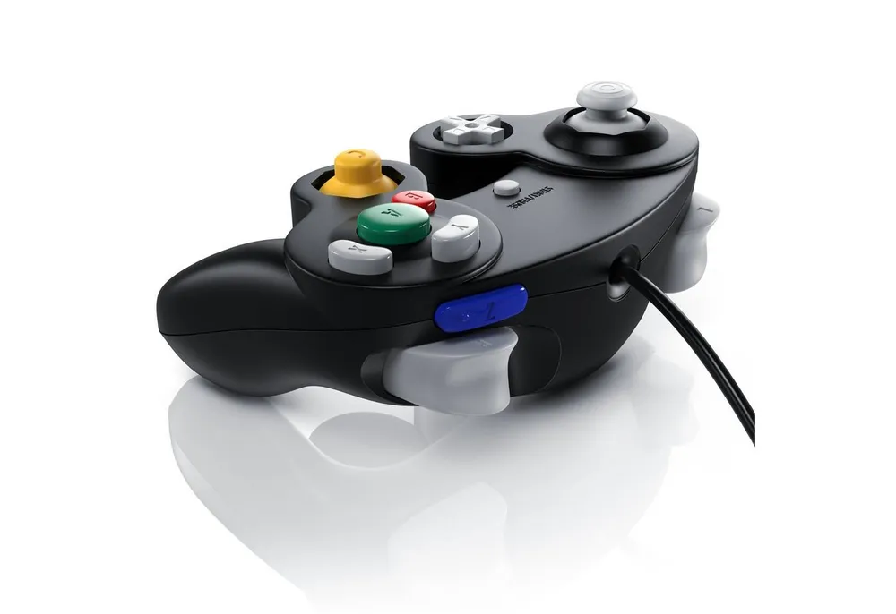 CSL Gamepad/ Joypad für Nintendo GameCube, Wii und Wii U, 1,5m Kabellänge Nintendo-Controller (1 St., Vibrationseffekt 5 Tasten 2 Analogtrigger, Steuerkreuz, Funktionstaste)
