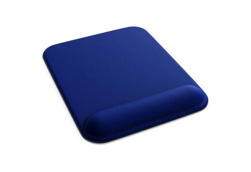 CSL Gaming Mauspad Office Gel Mousepad mit Handgelenkpolster 225 x 280 x 20 mm, Handballenauflage, Gelpolster ergonomisch, abwaschbar, dunkelblau