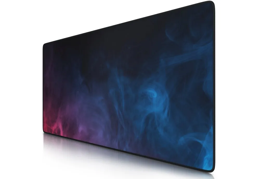 CSL Gaming Mauspad XXL Speed Mousepad 900 x 400 x 3 mm, große Tischunterlage, rutschfest, abwaschbar, Geschwindigkeit & Präzision, Farbiger Rauch
