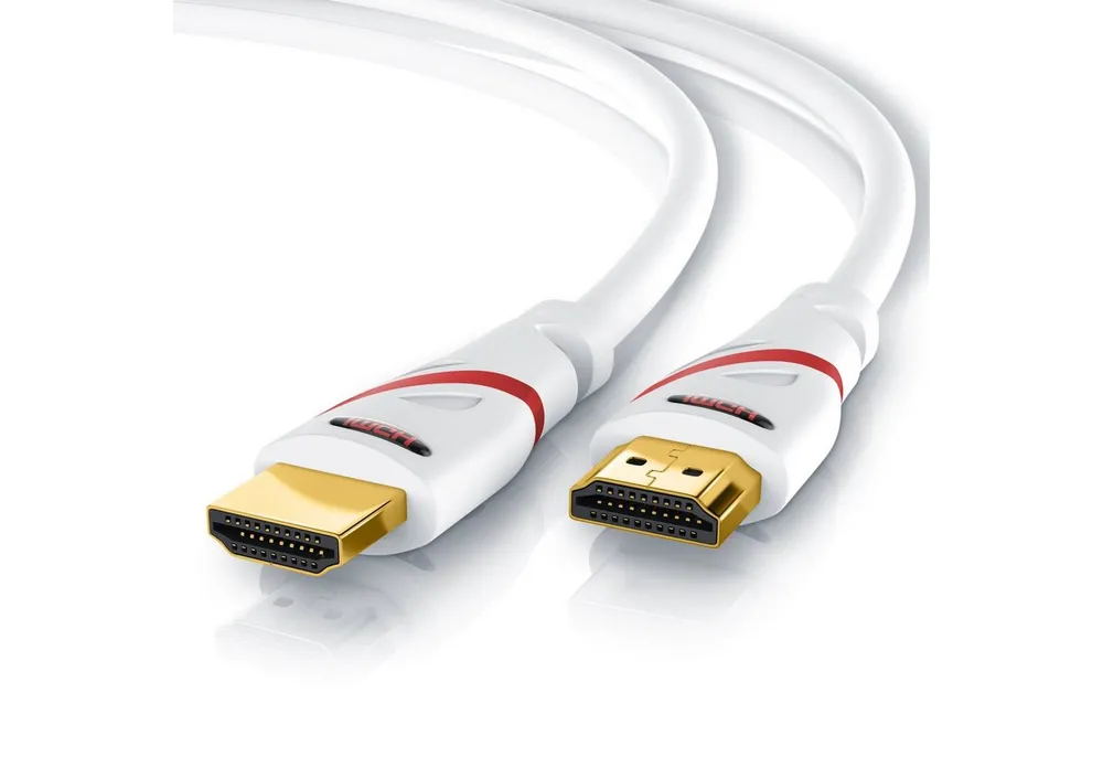 CSL HDMI-Kabel, 2.0b, HDMI Typ A (100 cm), 4K Ultra HD, UHD, Full HD, 3D, ARC, High Speed mit Ethernet - 1m