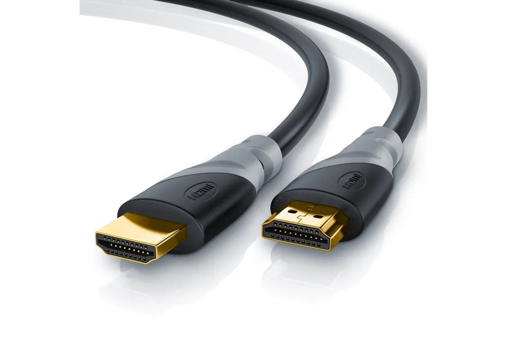 CSL HDMI-Kabel, 2.0b, HDMI Typ A (200 cm), 3fach geschirmt, Ultra HD, Full HD, 3D, High Speed mit Ethernet - 2m