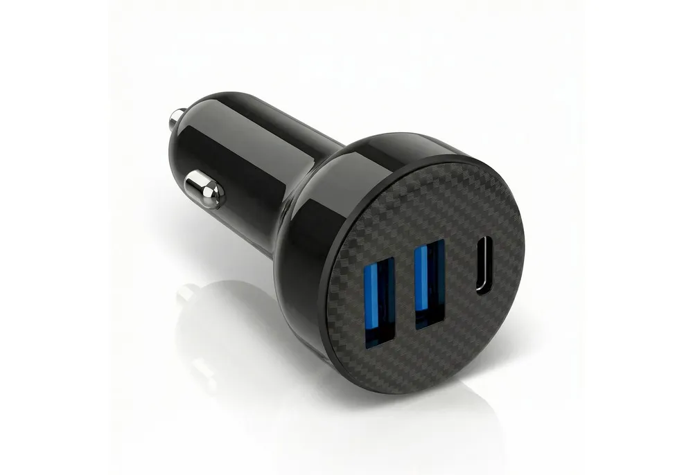 CSL KFZ Ladegerät Auto Ladegerät USB A & C, Schnellladegerät 40 Watt KFZ-Netzteil (USB-C & USB-A, Zigarettenanzünder, Power Delivery & Quick Charge)