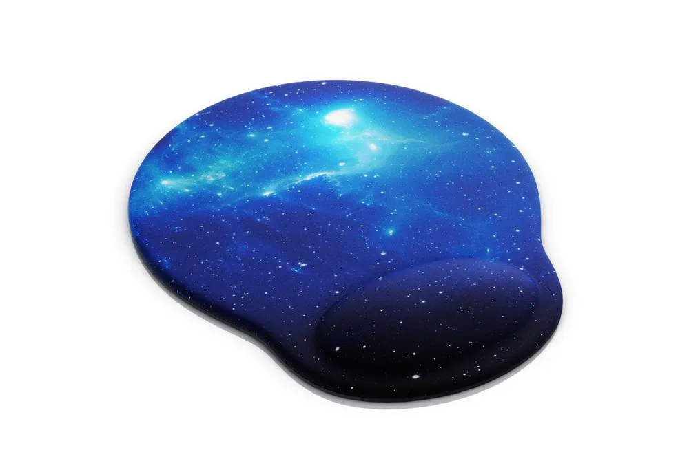 CSL Mauspad Office Gel Mousepad mit ergonomischer Handgelenkauflage, (1-St), Office Gel Mousepad mit ergonomischer Handgelenkauflage,Space