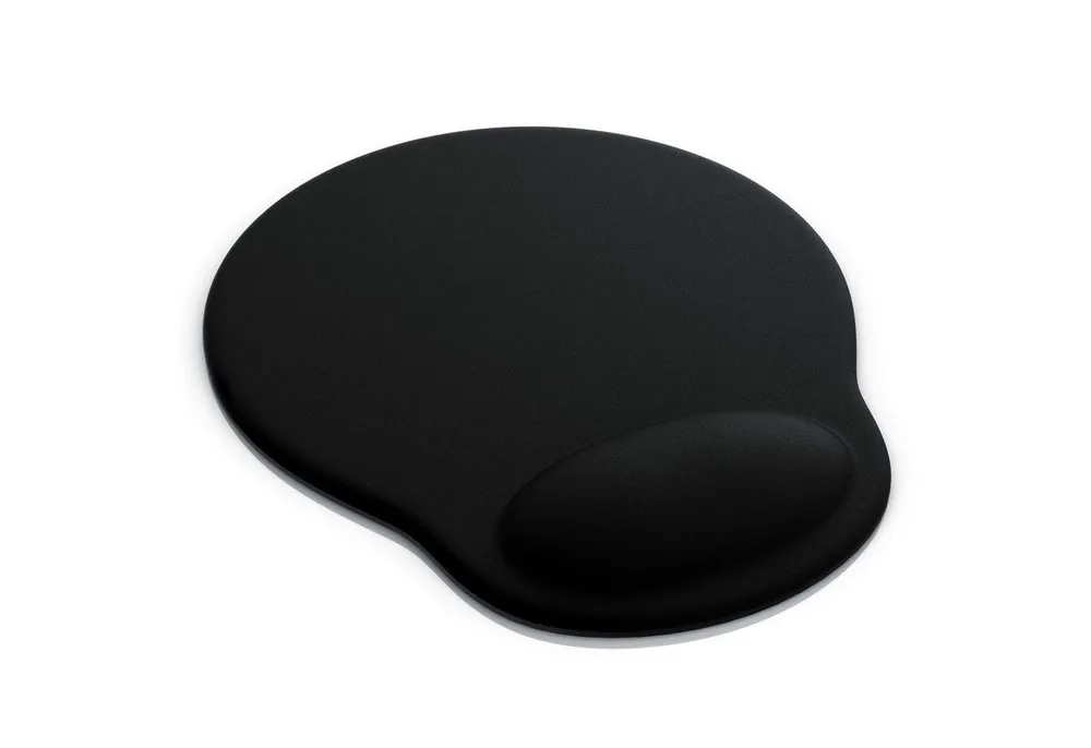 CSL Mauspad Office Gel Mousepad mit ergonomischer Handgelenkauflage, (1-St), Office Gel Mousepad mit ergonomischer Handgelenkauflage,schwarz