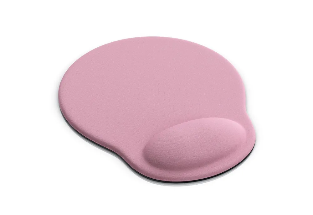 CSL Mauspad Office Gel Mousepad mit ergonomischer Handgelenkauflage, (1-St), Office Gel Mousepad mit ergonomischer Handgelenkauflage,rosa