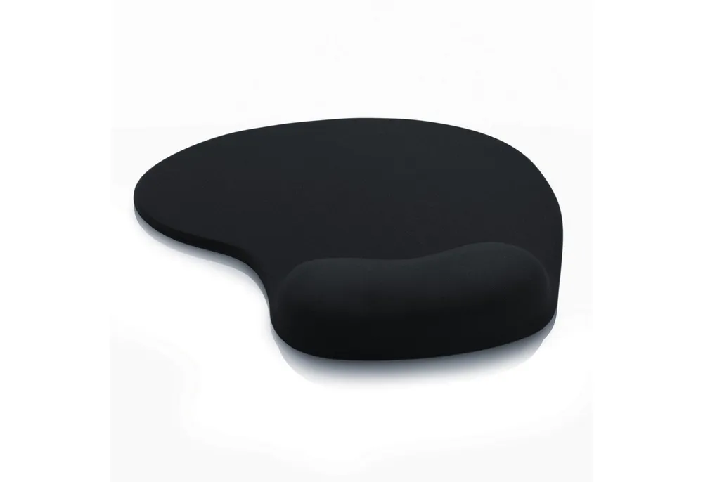 CSL Mauspad Office Gel Mousepad mit ergonomischer Handgelenkauflage, Office Gel Mousepad mit ergonomischer Handgelenkauflage,schwarz