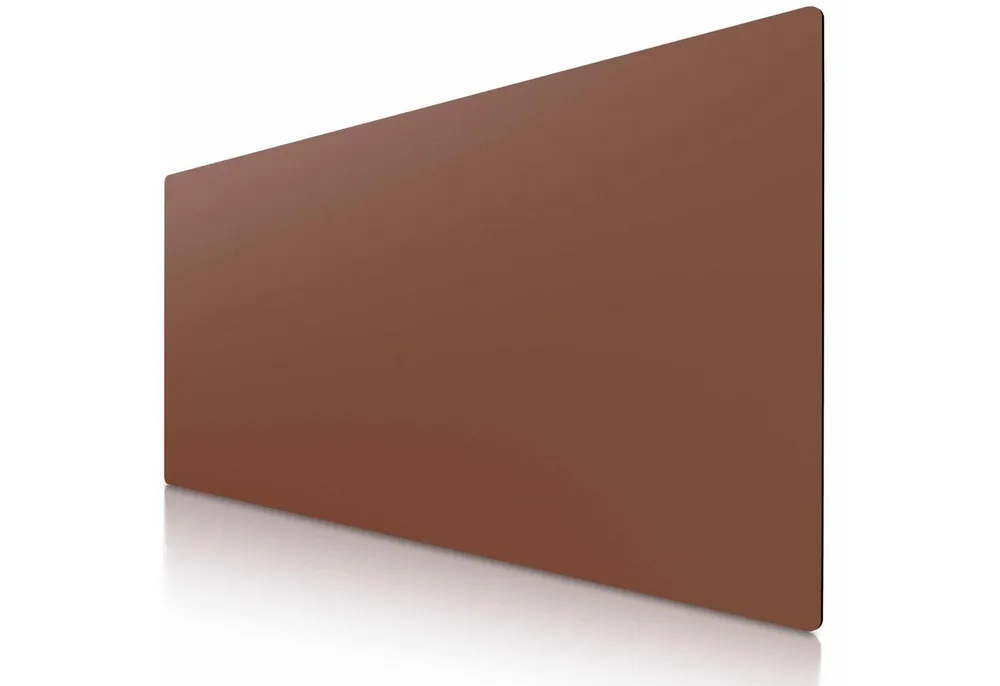 CSL Mauspad XXL Mousepad 900 x 400 x 3 mm, Tischunterlage, Elegante Leder Optik, rutschfest, abwaschbar, Office Schreibtischunterlage, braun