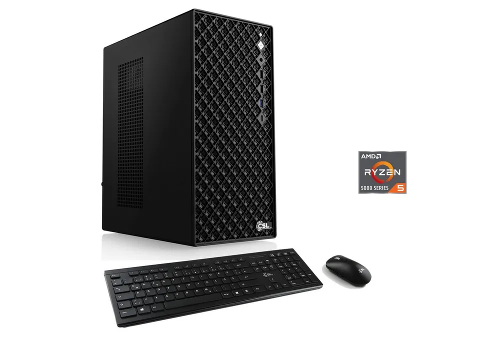 CSL Mystic V24063 PC (AMD Ryzen 5 5600, GeForce RTX 4060, 16 GB RAM, 1000 GB SSD, Luftkühlung)