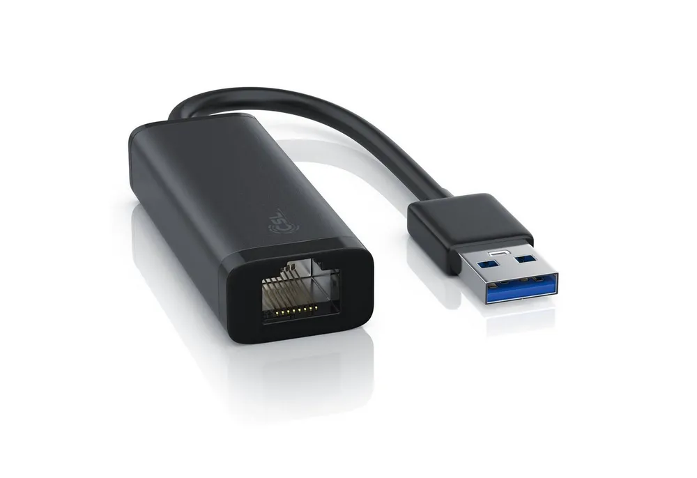 CSL Netzwerk-Adapter USB Typ A zu RJ-45 (Ethernet), USB 3.0 auf RJ45 Gigabit Netzwerkadapter, externe Netzwerkkarte