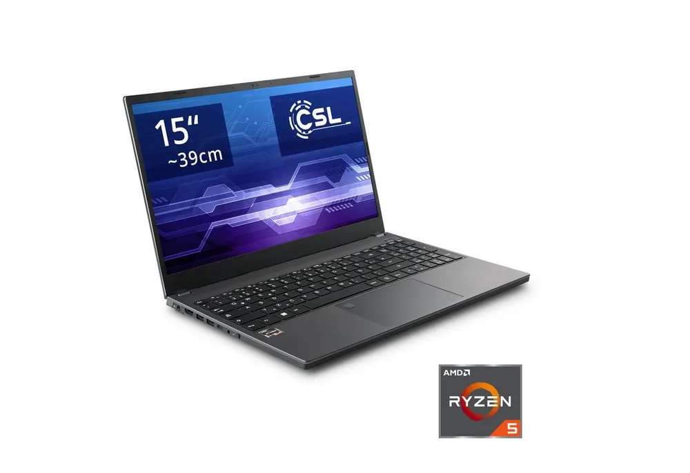 CSL R'Evolve C15 5500U / 16GB / 500GB / Windows 11 Home Notebook (39,6 cm/15,6 Zoll, AMD Ryzen 5 5500U, Radeon Graphics, 16 GB, 500 GB SSD)