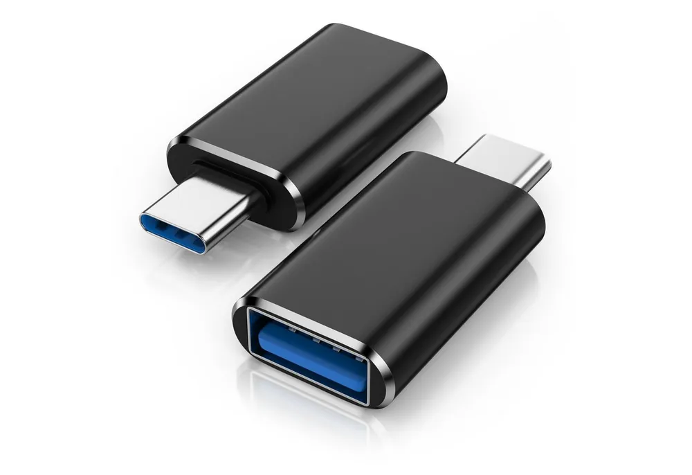 CSL Stecker USB-C auf USB-A Buchse für Handy, Laptop & Tablet, Konverter USB-Adapter USB Typ C zu USB Typ A, 10 Gbit/s, USB 3.2 Gen 2, OTG, Aluminium, Plug & Play
