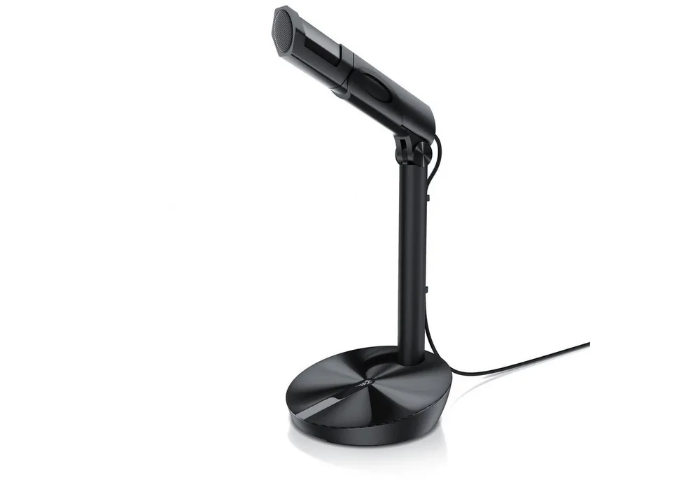 CSL Streaming-Mikrofon, USB Desktop Mikro mit Windschutz RMP 800 Tischmikrofon / Standmikrofon