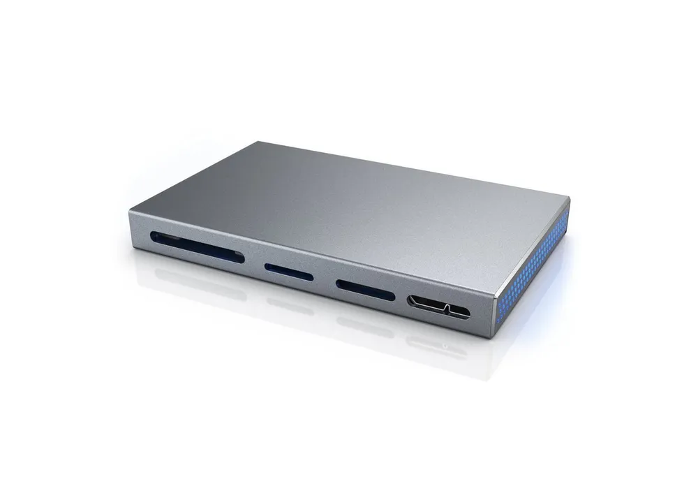 CSL USB-Adapter, 45 cm, Kartenlesegerät inkl. USB Kabel 5 in 1 Kartenleser mit USB 3.0