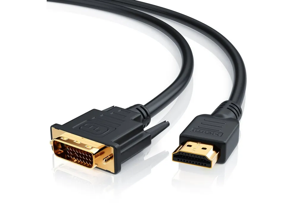CSL Video-Kabel, DVI-D (DL), HDMI Typ A, (300 cm), Full HD Dual Link HDTV Adapter / Konverter Kabel - 3m