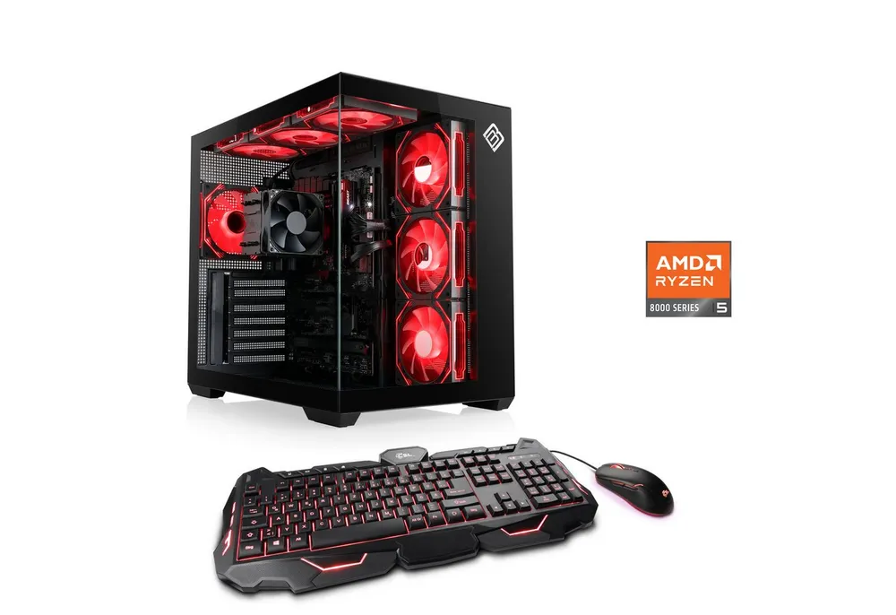CSL Vitrum Advanced V24491 PC (AMD Ryzen 5 8600G, 32 GB RAM, 1000 GB SSD, Luftkühlung)