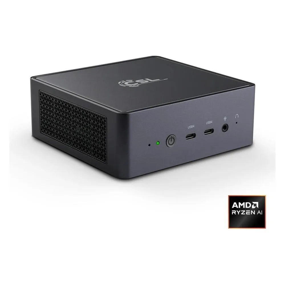Mini PC CSL VenomBox 8845HS AMD Ryzen 7 8845HS 8GB 4000GB SSD Radeon 780M Windows 11 Pro VESA