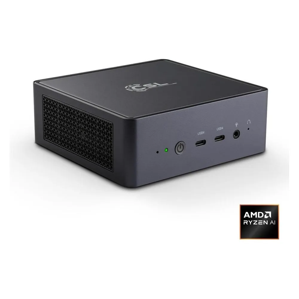 Mini PC CSL VenomBox 8845HS AMD Ryzen 7 8845HS 32GB 1TB SSD Radeon 780M Windows 11 Pro VESA