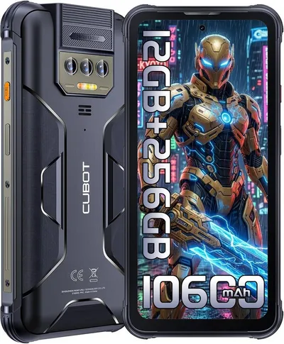 Cubot Kingkong 8 12GB RAM+256GB ROM 4G Outdoor Smartphone (16,56 cm/6.52 Zoll, 256 GB Speicherplatz, 48 MP Kamera, 6,52'' HD+ Display, 10600mAh, IP68/IP69K, Dual SIM 4G, NFC, GPS)