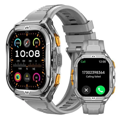 Cubot GT 3 Bluetooth GPS 1,96" AMOLED Edelstahl Silber Einheitsgröße SOS SpO2