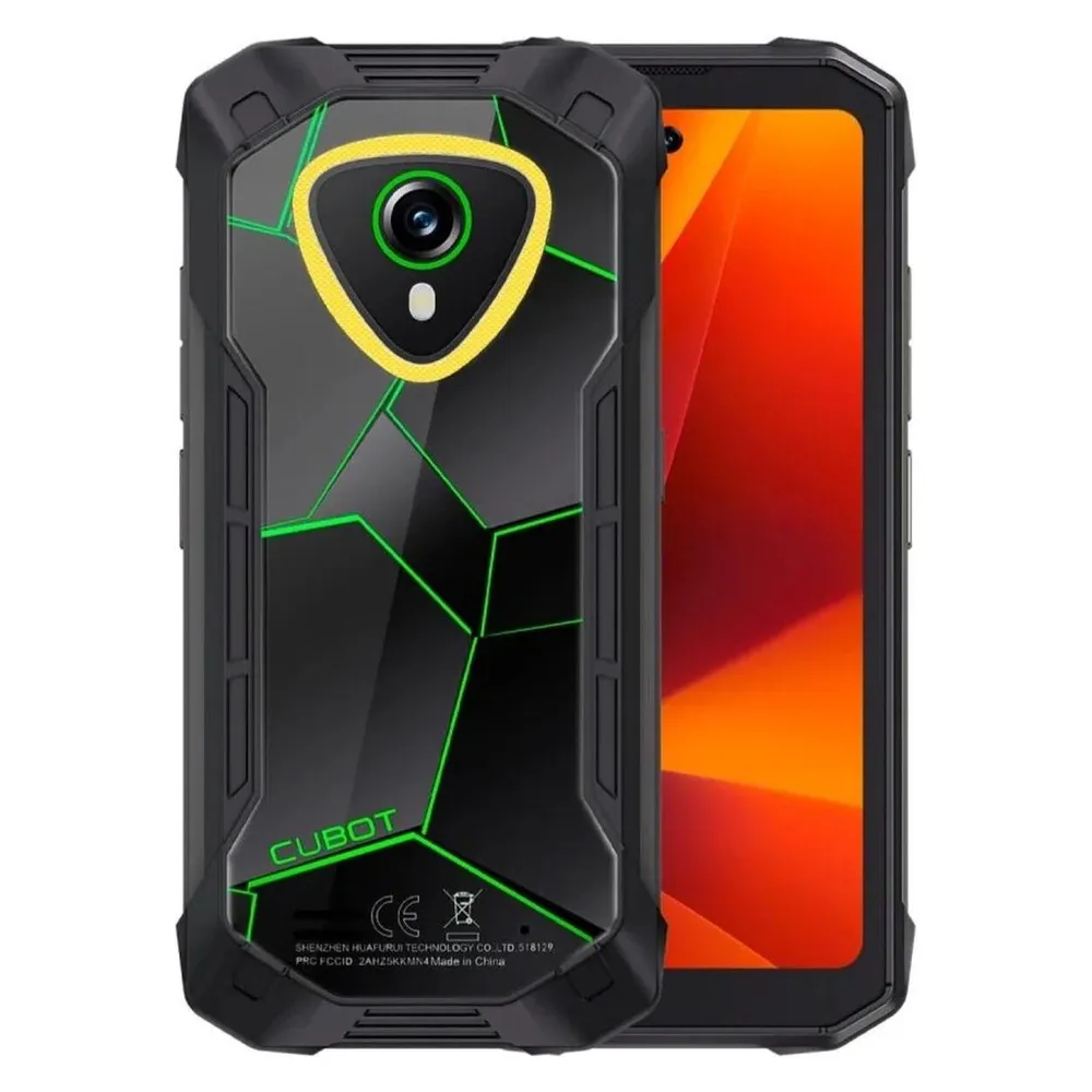 Cubot KingKong Mini 4 6GB 128GB 4.7" 90Hz 4G Dual SIM IP69K NFC Face ID Android 15 Grün