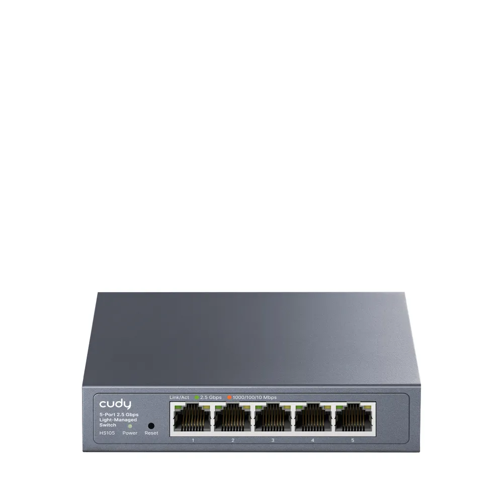 Switch CUDY HS105 2.5G Metallgehäuse 5 Ports Kompakt
