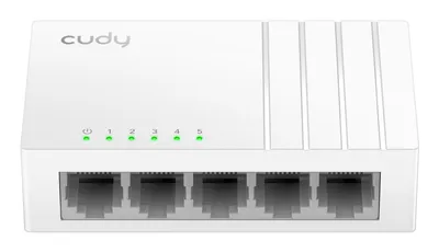 Switch Cudy GS105U 5 Ports Gigabit Ethernet Wandmontage USB-Powered Weiß
