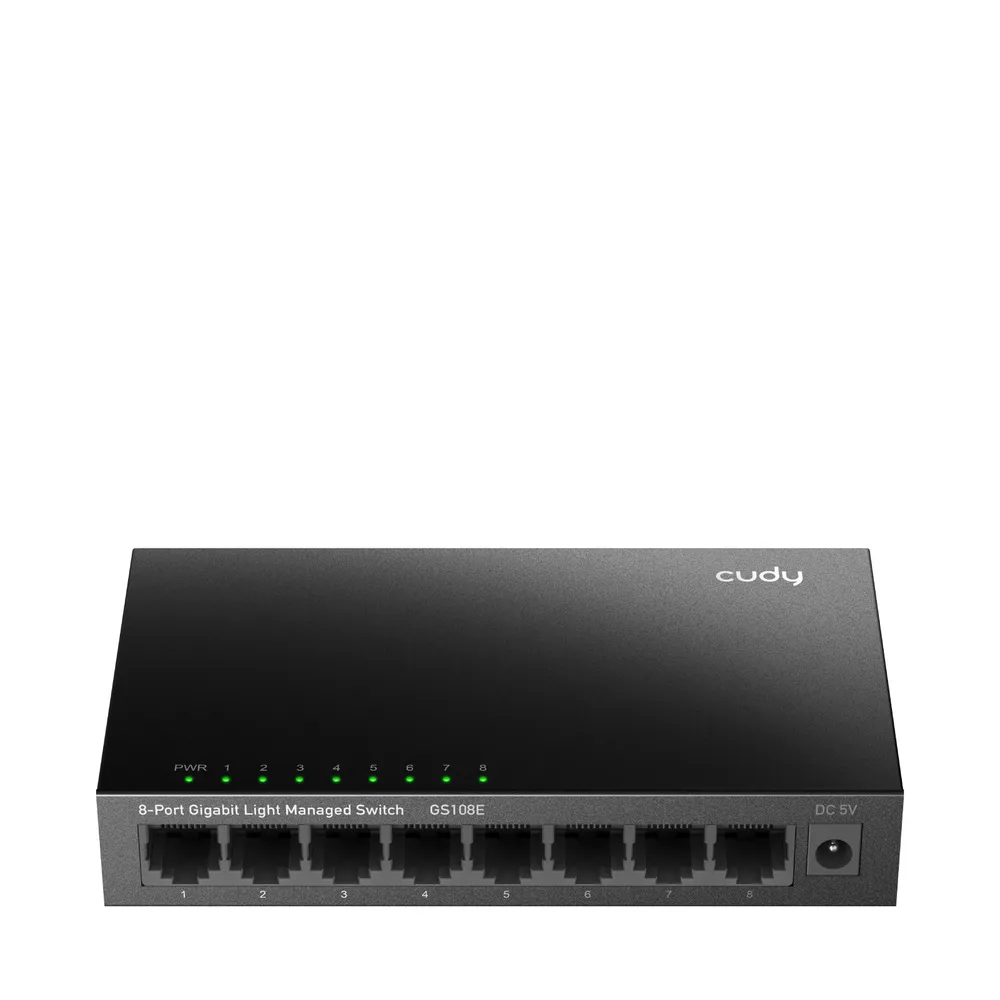 8-Port Gigabit Managed L2 Switch Cudy GS108E mit Wandmontage